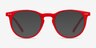 Volta Red AcetateEyeglass Frames from EyeBuyDirect, with Tinted Lenses