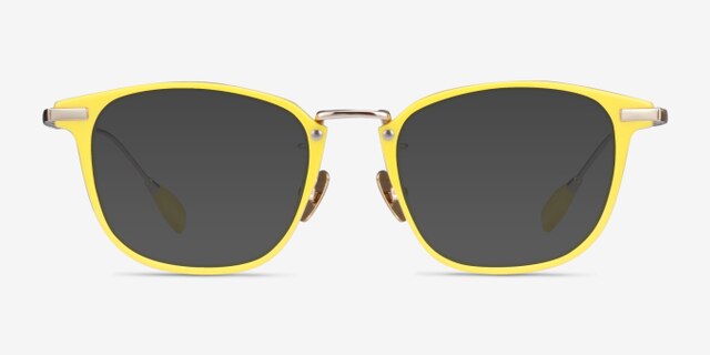 Terra Yellow AcetateEyeglass Frames from EyeBuyDirect, with Tinted Lenses