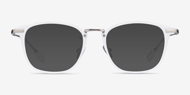 Terra White AcetateEyeglass Frames from EyeBuyDirect, with Tinted Lenses