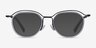 Facet Gray Black AcetateEyeglass Frames from EyeBuyDirect, with Tinted Lenses
