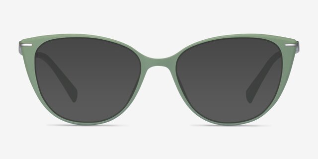 Elm Green PlasticEyeglass Frames from EyeBuyDirect, with Tinted Lenses