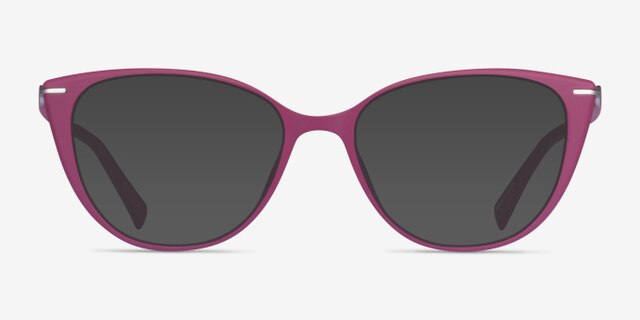 Elm Purple PlasticEyeglass Frames from EyeBuyDirect, with Tinted Lenses