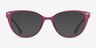 Elm Purple PlasticEyeglass Frames from EyeBuyDirect, with Tinted Lenses