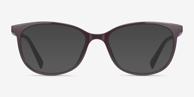 Brulee Dark Brown PlasticEyeglass Frames from EyeBuyDirect, with Tinted Lenses