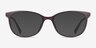Brulee Dark Brown PlasticEyeglass Frames from EyeBuyDirect, with Tinted Lenses