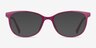 Brulee Purple PlasticEyeglass Frames from EyeBuyDirect, with Tinted Lenses