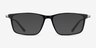Commuter Black Red Gold AcetateEyeglass Frames from EyeBuyDirect, with Tinted Lenses