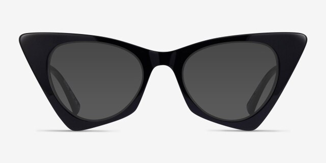 Bengal Black Gold AcetateEyeglass Frames from EyeBuyDirect, with Tinted Lenses