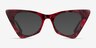 Bengal Red Floral AcetateEyeglass Frames from EyeBuyDirect, with Tinted Lenses