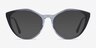 Clarissa Gradient Black Crystal AcetateEyeglass Frames from EyeBuyDirect, with Tinted Lenses