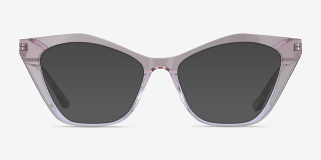 Tiffany Shiny Pink Gradient AcetateEyeglass Frames from EyeBuyDirect, with Tinted Lenses