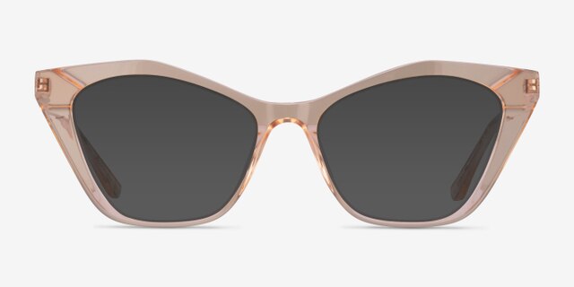 Tiffany Light Orange AcetateEyeglass Frames from EyeBuyDirect, with Tinted Lenses
