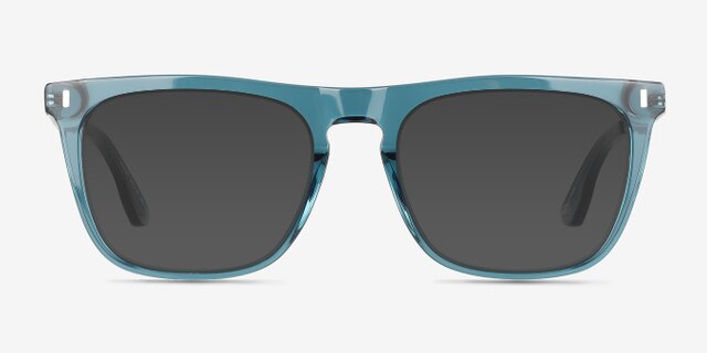 Hugh Blue AcetateEyeglass Frames from EyeBuyDirect, with Tinted Lenses