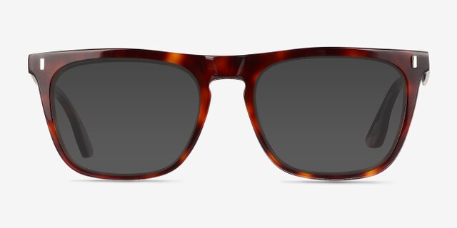 Hugh Tortoise AcetateEyeglass Frames from EyeBuyDirect, with Tinted Lenses
