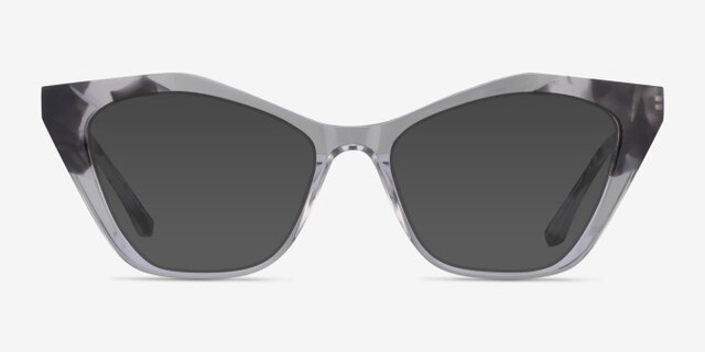 Tiffany Ivory Tortoise Clear AcetateEyeglass Frames from EyeBuyDirect, with Tinted Lenses