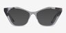 Tiffany Ivory Tortoise Clear AcetateEyeglass Frames from EyeBuyDirect, with Tinted Lenses