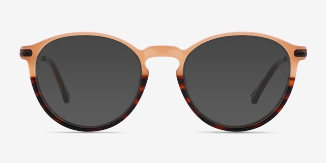 Boaz Tortoise AcetateEyeglass Frames from EyeBuyDirect, with Tinted Lenses