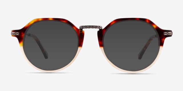 Phineas Tortoise AcetateEyeglass Frames from EyeBuyDirect, with Tinted Lenses