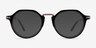 Phineas Black AcetateEyeglass Frames from EyeBuyDirect, with Tinted Lenses