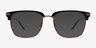 Ezra Black AcetateEyeglass Frames from EyeBuyDirect, with Tinted Lenses