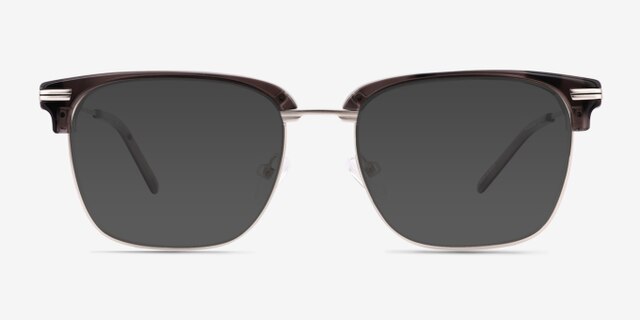 Ezra Gray Tortoise AcetateEyeglass Frames from EyeBuyDirect, with Tinted Lenses