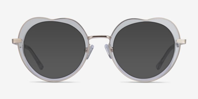 Everafter Crystal Clear AcetateEyeglass Frames from EyeBuyDirect, with Tinted Lenses