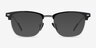 Charge Black Gunmetal MetalEyeglass Frames from EyeBuyDirect, with Tinted Lenses