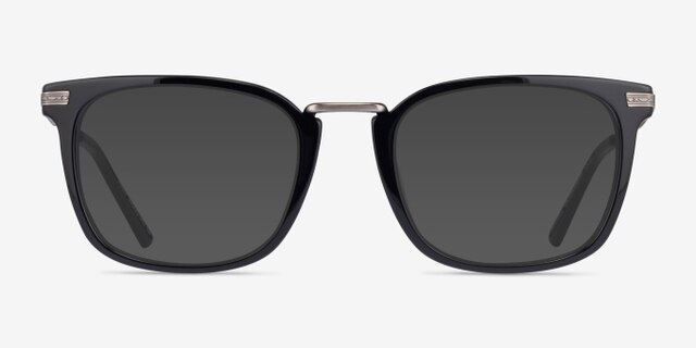 Adzo Black AcetateEyeglass Frames from EyeBuyDirect, with Tinted Lenses