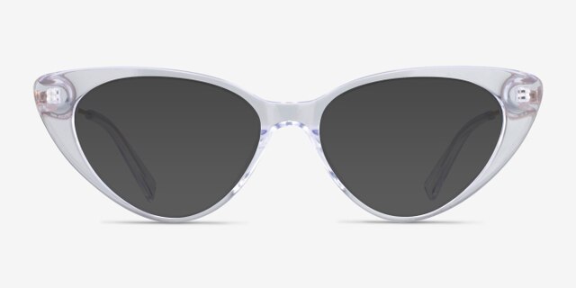 Taran Clear AcetateEyeglass Frames from EyeBuyDirect, with Tinted Lenses