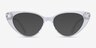 Taran Clear AcetateEyeglass Frames from EyeBuyDirect, with Tinted Lenses