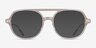 Jett Clear Gray AcetateEyeglass Frames from EyeBuyDirect, with Tinted Lenses