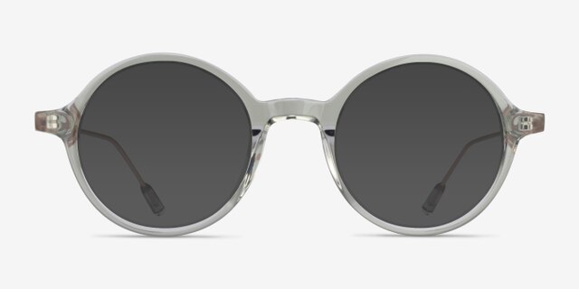 Gregory Clear Green AcetateEyeglass Frames from EyeBuyDirect, with Tinted Lenses