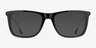 Zach Black AcetateEyeglass Frames from EyeBuyDirect, with Tinted Lenses