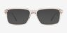 Niall Clear Gray AcetateEyeglass Frames from EyeBuyDirect, with Tinted Lenses