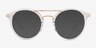 Mallet Clear Gold AcetateEyeglass Frames from EyeBuyDirect, with Tinted Lenses