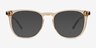 Vinyl Clear Light Brown AcétateMontures de lunettes de vue d'EyeBuyDirect, Avec des Verres Teintés
