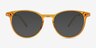Snap Clear Orange AcetateEyeglass Frames from EyeBuyDirect, with Tinted Lenses