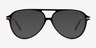 Uni Black AcetateEyeglass Frames from EyeBuyDirect, with Tinted Lenses