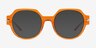 File Clear Orange AcetateEyeglass Frames from EyeBuyDirect, with Tinted Lenses