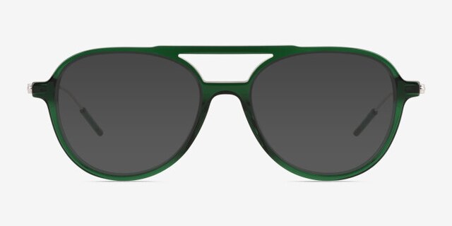 Anvil Clear Green AcetateEyeglass Frames from EyeBuyDirect, with Tinted Lenses