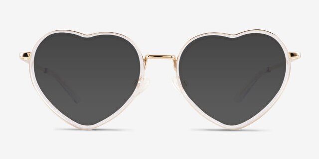 Loving Transparent AcétateMontures de lunettes de vue d'EyeBuyDirect, Avec des Verres Teintés