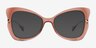 Swallowtail Coral AcetateEyeglass Frames from EyeBuyDirect, with Tinted Lenses