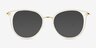 Hollie Clear MetalEyeglass Frames from EyeBuyDirect, with Tinted Lenses