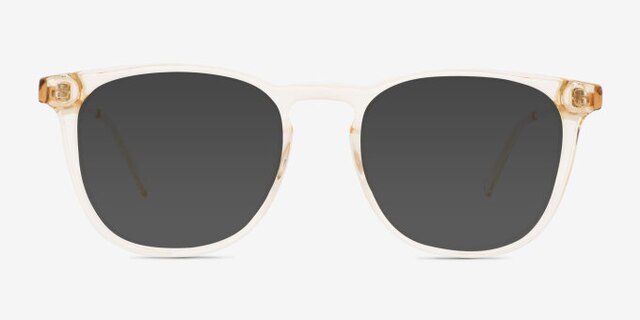 Vinyl Clear Yellow AcetateEyeglass Frames from EyeBuyDirect, with Tinted Lenses