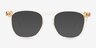 Vinyl Clear Yellow AcetateEyeglass Frames from EyeBuyDirect, with Tinted Lenses
