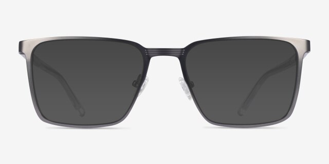 Sharman Gray AcetateEyeglass Frames from EyeBuyDirect, with Tinted Lenses