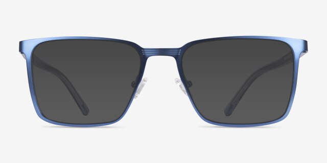 Sharman Navy AcetateEyeglass Frames from EyeBuyDirect, with Tinted Lenses