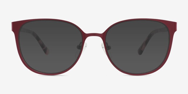 Lin Purple AcetateEyeglass Frames from EyeBuyDirect, with Tinted Lenses