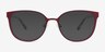 Lin Purple AcetateEyeglass Frames from EyeBuyDirect, with Tinted Lenses