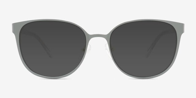 Lin Gris AcétateMontures de lunettes de vue d'EyeBuyDirect, Avec des Verres Teintés